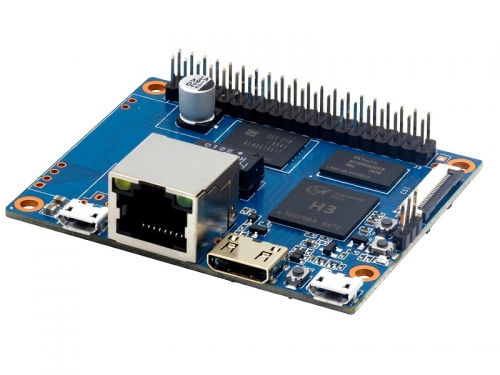 Banana Pi BPI-P2 Zero with Allwinner H3(option H2+/H5) chip design,PoE support, 512M RAM ,8GB eMMC